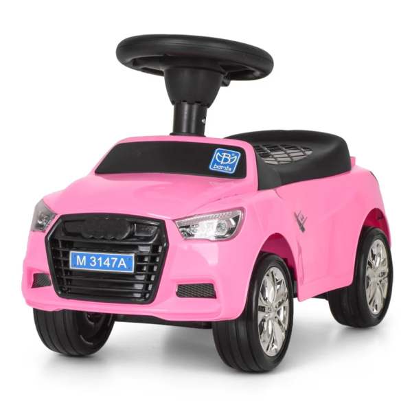Каталка-толокар Bambi M 3147A-8 Рожевий музичний - фото