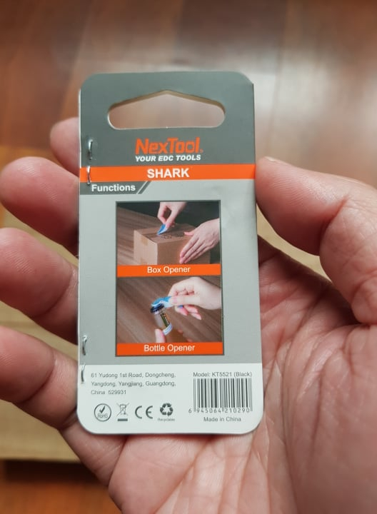 Міні-Мультитул NexTool EDC box cutter Shark KT5521Blue - фото