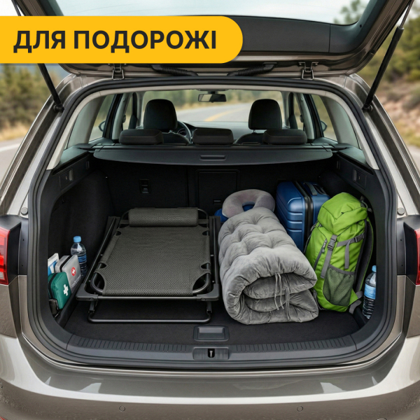 Розкладне крісло ліжко з оксамитовим матрацом LEOBRO Grey (LB-FCB-G4-GRY) - фото №4