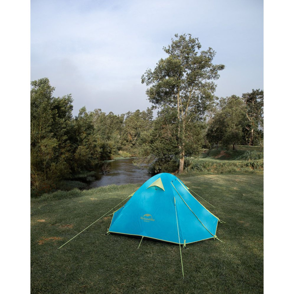 Намет чотиримісний Naturehike P-Series NH18Z044-P 210T/65D, блакитний - фото №5