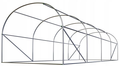 Садова теплиця з вікнами Plonos 13,5 m2 Зелена = 300х450х200 см (4917) - фото