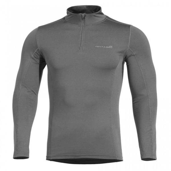 Термофутболка Pentagon Pindos 1/2 ZIP - Темно-сіра, Wolf Grey - фото