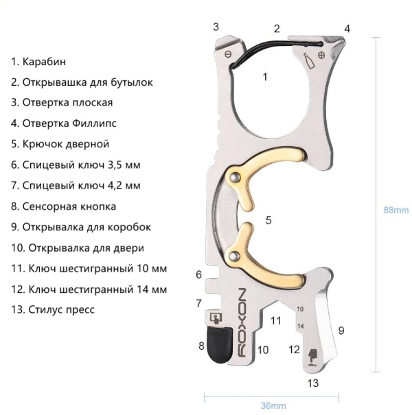 Мультитул Roxon Spirit S705 - фото №2