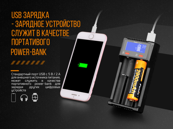 Зарядний пристрій Fenix ARE-D2 - фото №5