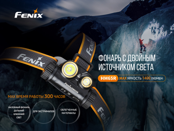 Ліхтар налобний Fenix HM65R - фото №3