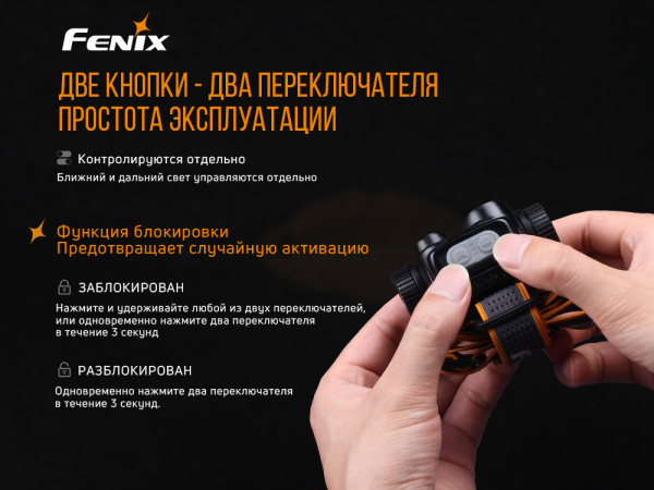 Ліхтар налобний Fenix HM65R - фото №9