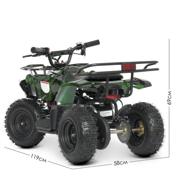 Дитячий електромобіль Квадроцикл Bambi HB-ATV800AS-10 Зелений - фото №6