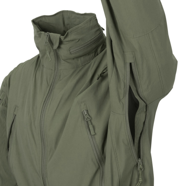 Куртка Helikon Trooper StormStretch Softshell - Coyote, Alpha Green - фото №8