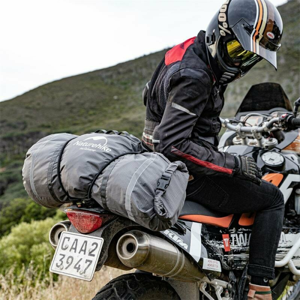 Намет надлегкий двомісний Naturehike Could Tourer Motercycle NH19ZP013, 40D, сірий - фото №2