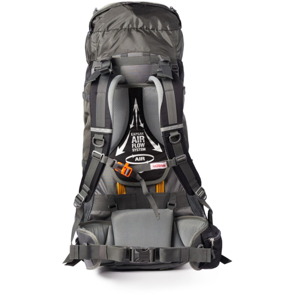 Рюкзак туристичний Naturehike NH70B070-B, 70 л + 5 л, чорно-сірий - фото №21