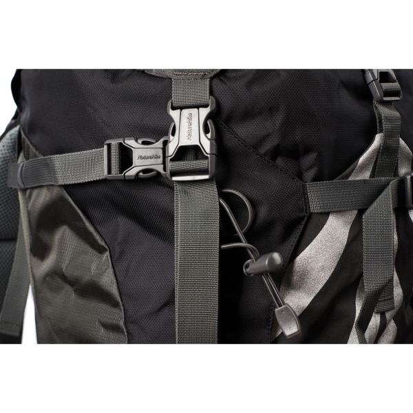 Рюкзак туристичний Naturehike NH70B070-B, 70 л + 5 л, чорно-сірий - фото №24