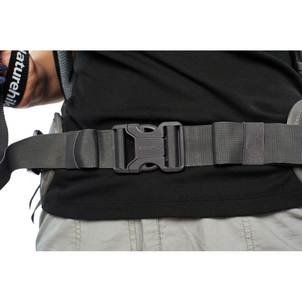 Рюкзак туристичний Naturehike NH70B070-B, 70 л + 5 л, чорно-сірий - фото №26