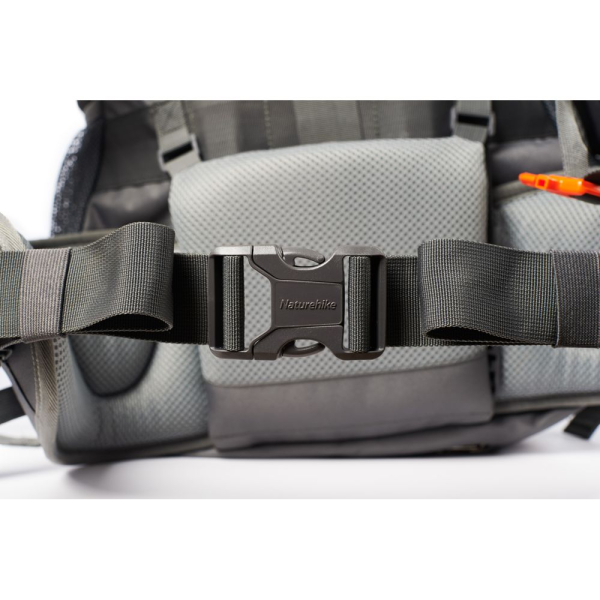 Рюкзак туристичний Naturehike NH70B070-B, 70 л + 5 л, чорно-сірий - фото №32