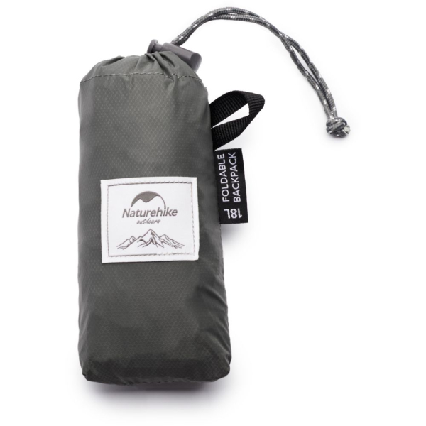Рюкзак компактний надлегкий Naturehike Ultralight NH17A012-B, 18 л, сірий - фото №4