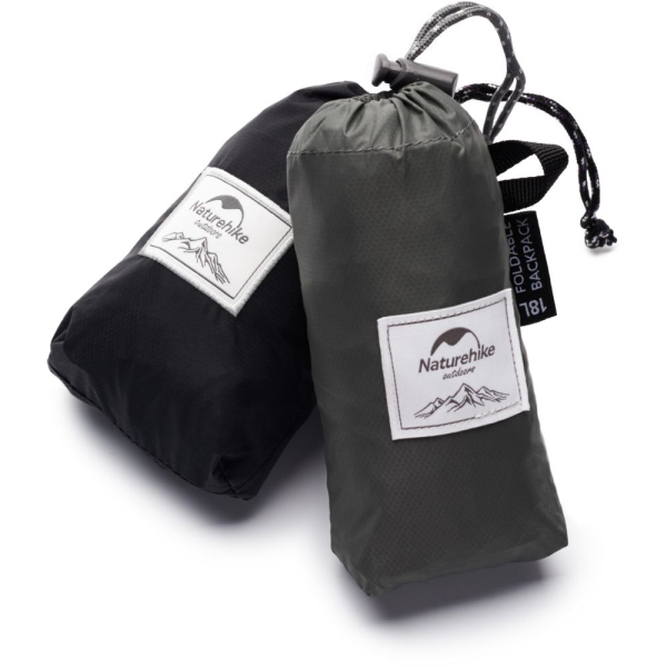 Рюкзак компактний надлегкий Naturehike Ultralight NH17A012-B, 18 л, сірий - фото №5