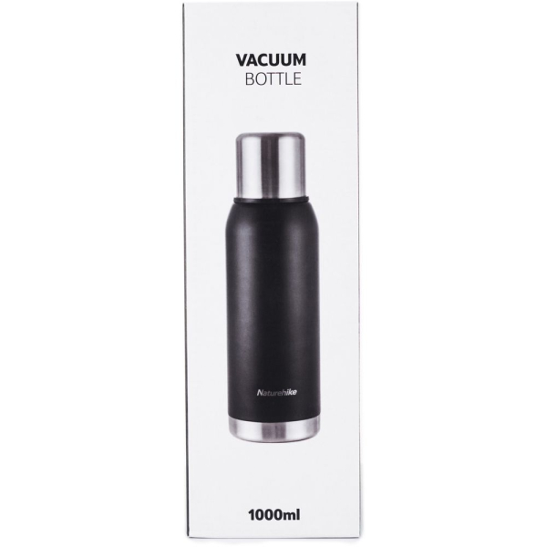 Термос Naturehike Q-9H NH19SJ010, 304 сталь, 1.0 л, чорний - фото №4