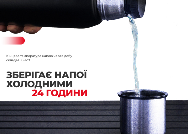 Термос Naturehike Q-9H NH19SJ010, 304 сталь, 1.0 л, чорний - фото №5