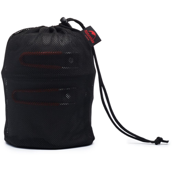 Набір посуду для кемпінга 4 од. Naturehike NH15T401-G, алюміній - фото №8