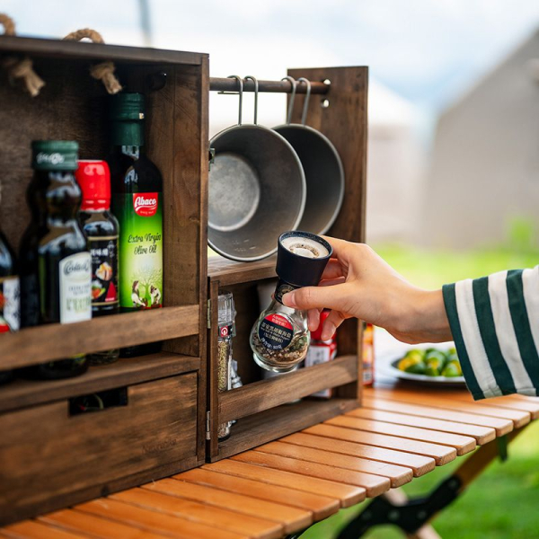 Етажерка з полицями Naturehike CNH22JU018, натуральне дерево - фото №6