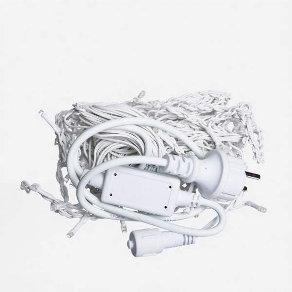 Новорічна гірлянда вулична Бахрома 6 м 105 LED білий провід Мультиколор 6MWMLNEW - фото №4