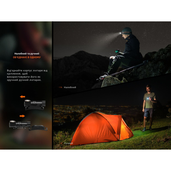 Ліхтар налобний з червоним світлом Fenix HM23 V2.0 300 лм - фото №11