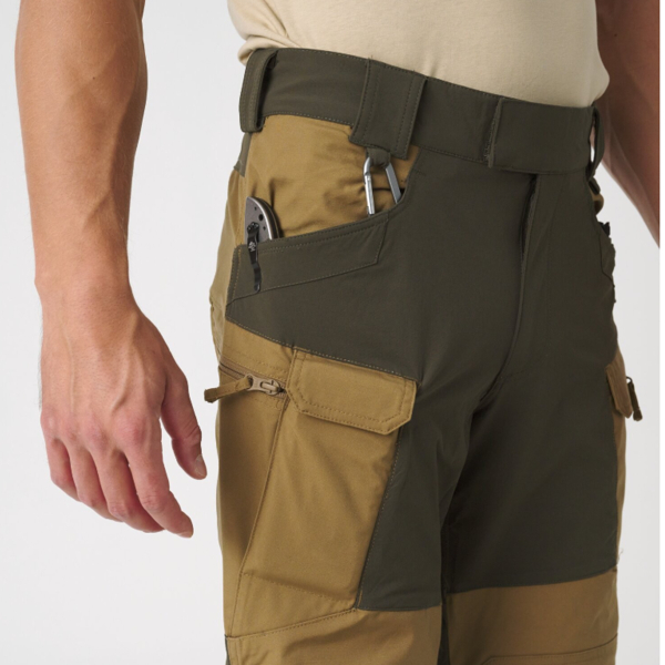 Штани Helikon-Tex Hybrid Outback DuraCanvas Taiga Green, Taiga Green - фото №4