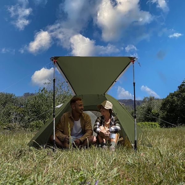 Намет тримісний Naturehike P-Series CNK2300ZP028, темний оливковий - фото №6