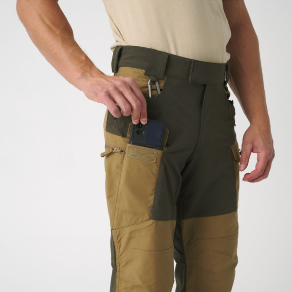 Штани Helikon-Tex Hybrid Outback DuraCanvas Taiga Green, Taiga Green - фото №5