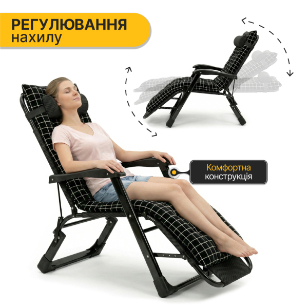 Розкладне крісло ліжко з оксамитовим матрацом LEOBRO (LB-FCB-G4-PAT) - фото №6