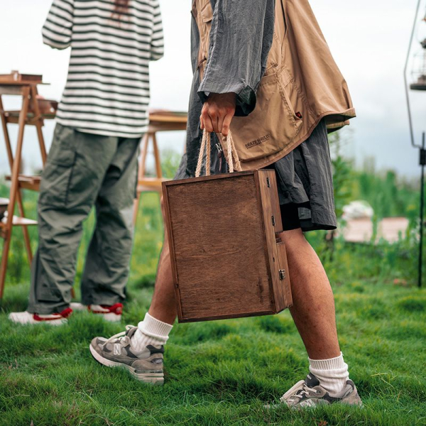 Етажерка з полицями Naturehike CNH22JU018, натуральне дерево - фото №7