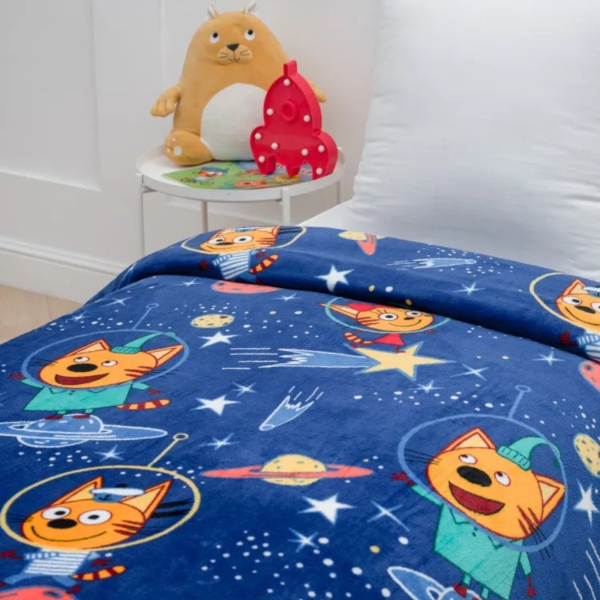 Плед фліс Космічні котики 150x200 см Love You - фото №3