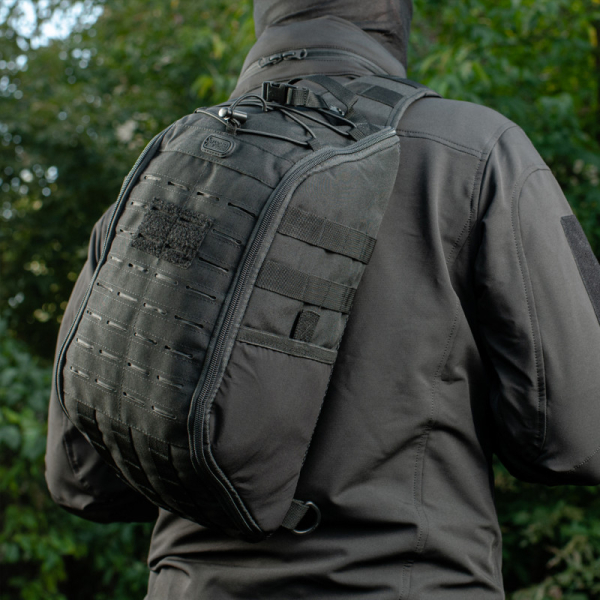Рюкзак однолямочний M-Tac Armadillo Black - фото №3