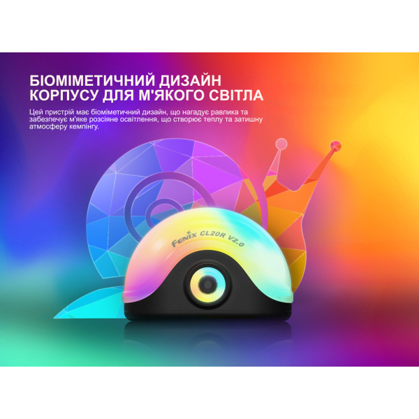 Ліхтар кемпінговий Fenix CL20R V.2.0, чорний - фото №11