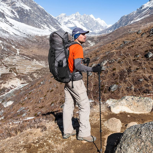 Рюкзак туристичний Naturehike Rock NH19BP095, 60+5 л, графіт в клітинку - фото №7
