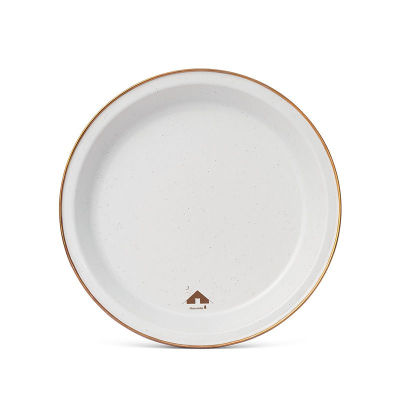 Тарілка емальована пласка Naturehike CNK2300CW013, біла - фото