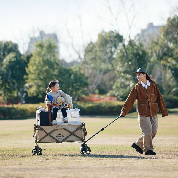 Складаний візочок Naturehike NH19PJ001, пісочний - фото №3