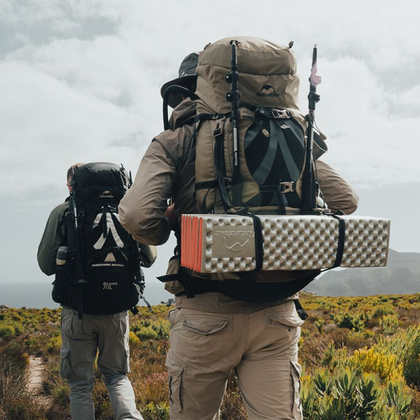 Рюкзак туристичний Naturehike NH70B070-B, 70 л + 5 л, світло-коричневий - фото №2