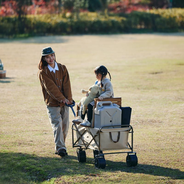 Складаний візочок Naturehike NH19PJ001, пісочний - фото №4