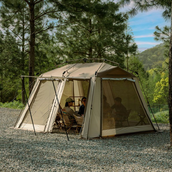 Намет Naturehike Village CNH23ZP12003, коричневий - фото №3
