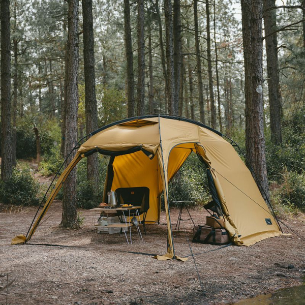Намет двокімнатний Naturehike CNH22ZP028, гірчичний - фото №4
