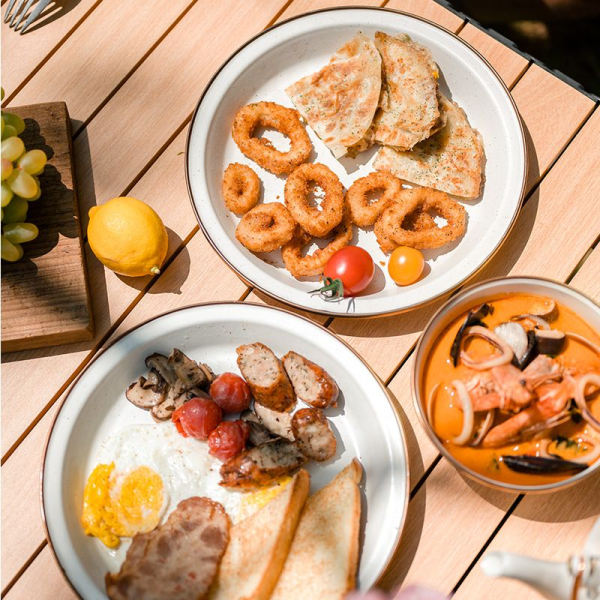 Тарілка емальована пласка Naturehike CNK2300CW013, біла - фото №3