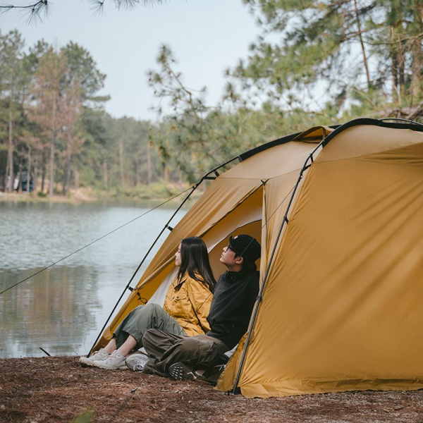 Намет двокімнатний Naturehike CNH22ZP028, гірчичний - фото №6