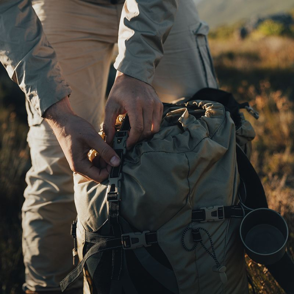 Рюкзак туристичний Naturehike NH70B070-B, 70 л + 5 л, світло-коричневий - фото №7