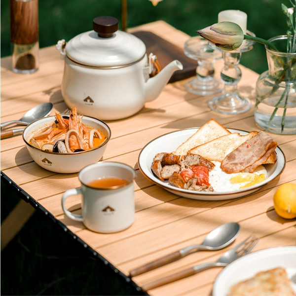 Кружка емальована Naturehike CNK2300CW013, біла - фото №3