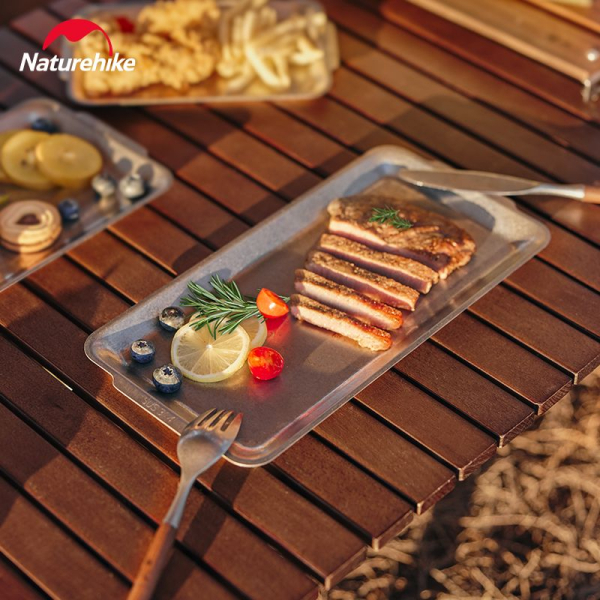 Піднос Naturehike CNH22CJ025, розмір М, нержавіюча сталь - фото №2