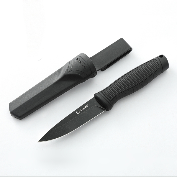Ніж Ganzo G806BW-BK чорний з чохлом - фото №9