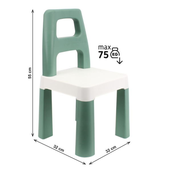 Дитячий стілець "Kids Chair" 0181TXK зелений, до 75 кг - фото №10