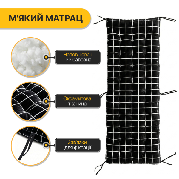 Розкладне крісло ліжко з оксамитовим матрацом LEOBRO (LB-FCB-G4-PAT) - фото №7