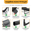 Розкладне ліжко до 150 кг з подушкою LEOBRO Темно-сіре - фото №8