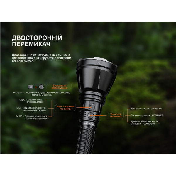 Далекобійний ліхтар Fenix HT18R v.2.0 - фото №13
